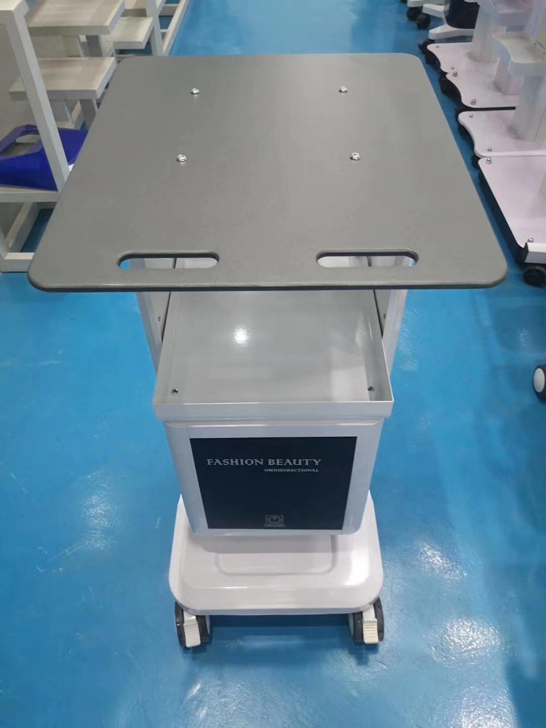 beijing 2022 portable beauty machine cart trolley with drawer wheels removable facial dental machine salon beauty trolley