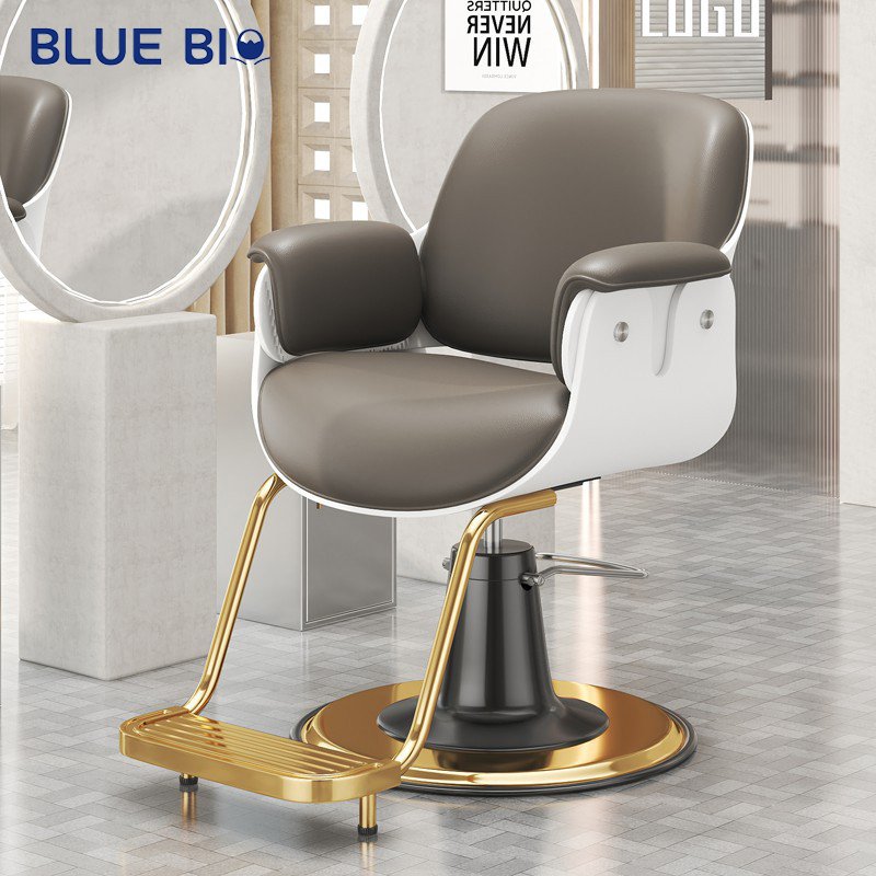 Luxury Barbershop Rotating Lifting Adjustable Hydraulic Hair Cutting Styling Hairdressing Barber Chair For Salon