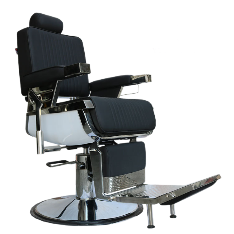 Classic Euro Style Reclining Metal Barber Chair for Barber Shop Affordable Price Fashionable Design