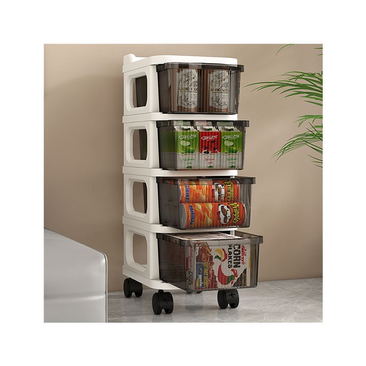 Plant Wholesale PP+ABS 5 drawer salon trolley tools plastic Drawer storage car