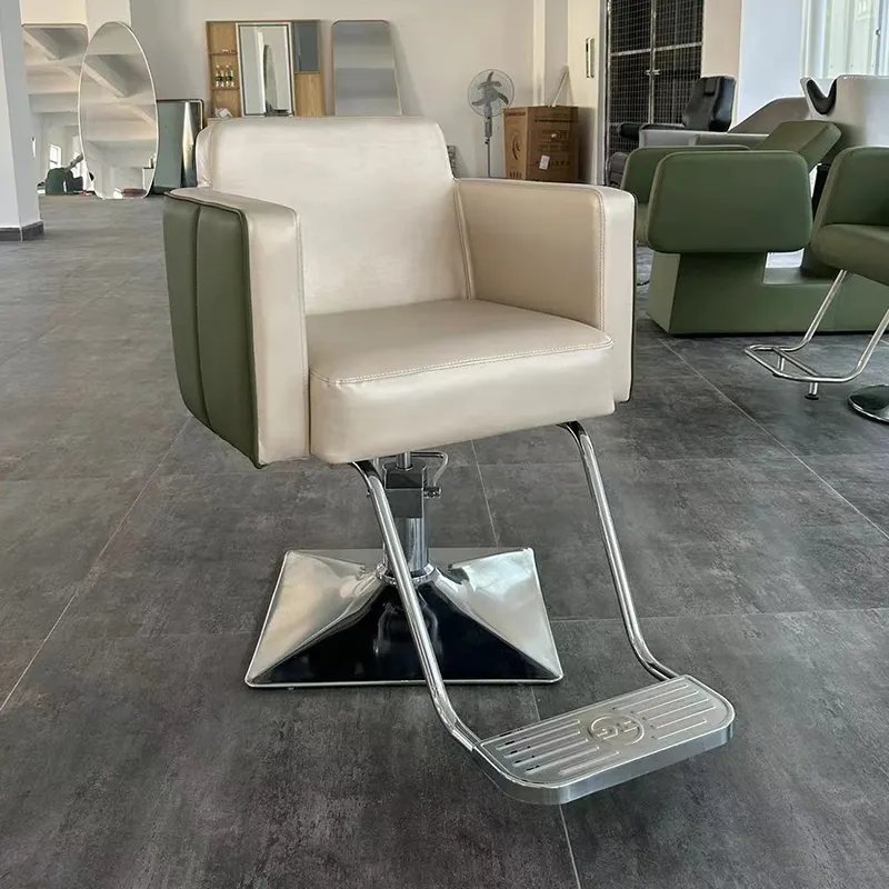 Comfortable Salon Synthetic Leather Reclining Barber Chair Color Can Be Customized Salon Barber Chairs For Sale