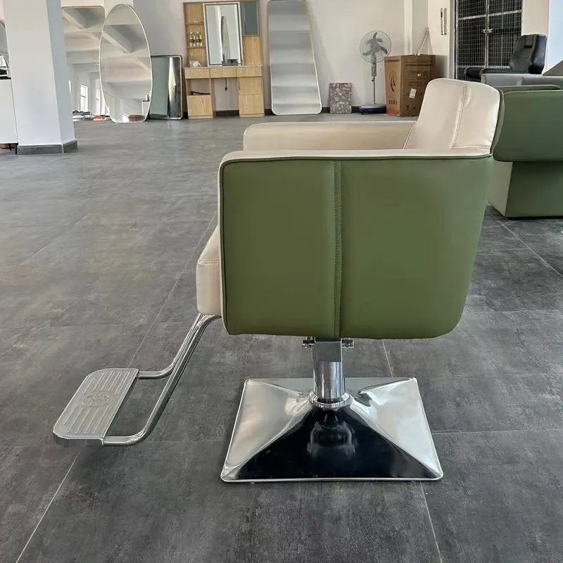 Comfortable Salon Synthetic Leather Reclining Barber Chair Color Can Be Customized Salon Barber Chairs For Sale