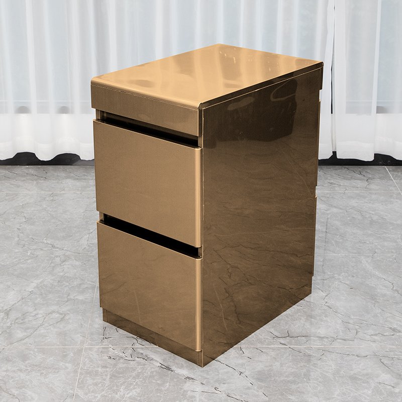 Bojue Salon Furniture Barber Shop Cabinet Modern Gold Salon Tool Trolley Metal Hairdressing Cabinet With Drawer