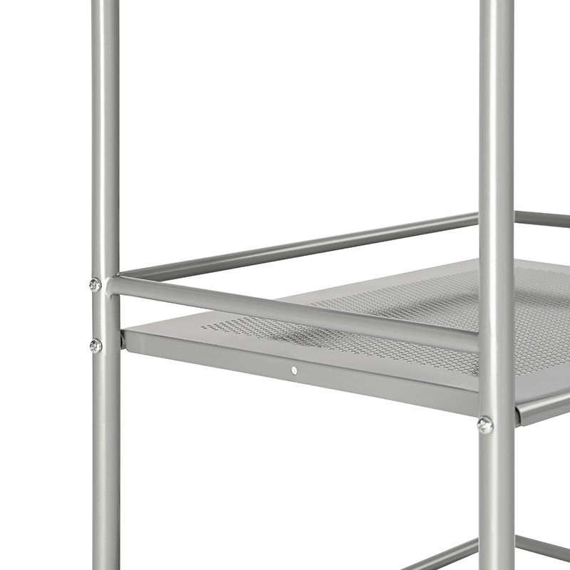 New Design Bathroom 3 4 5 Tier Storage Cart Kitchen Utility Storage Trolley Metal Rolling Organizer Rack