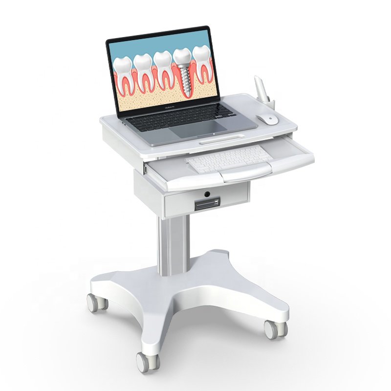 BEWISER OC-3 Medical Dental Trolley Computer Cart With Steels Stand For Oral Scanner Medical Cart
