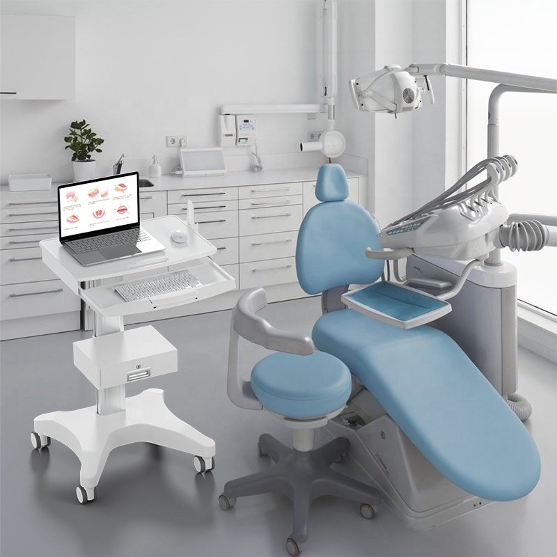 BEWISER OC-3 Medical Dental Trolley Computer Cart With Steels Stand For Oral Scanner Medical Cart