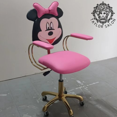Hair salon pink kid's barber chair wholesale price salon chair