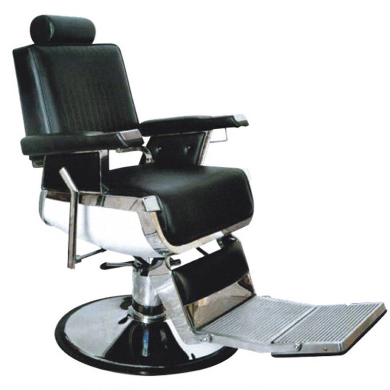 Modern beauty hair salon furniture heavy duty styling chair black hydraulic leather barber chair