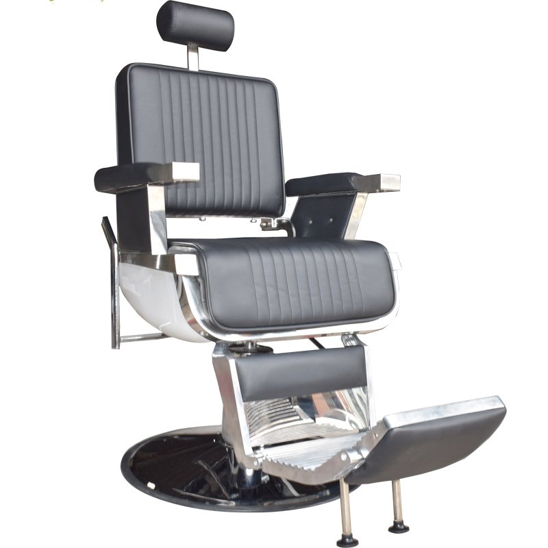 Modern beauty hair salon furniture heavy duty styling chair black hydraulic leather barber chair
