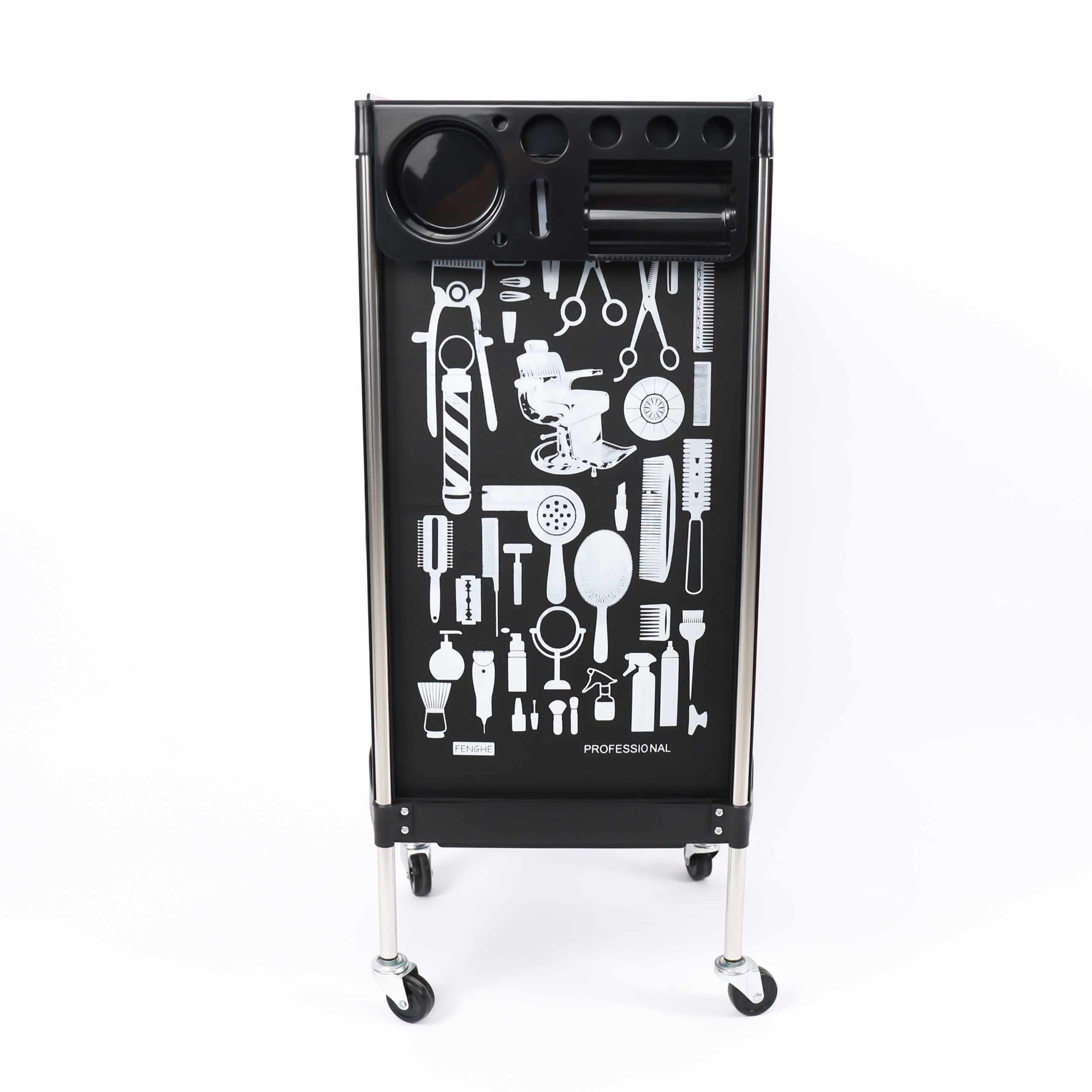X11-9 new salon trolley tinfoil cutting barber cart hairdressing hair salon trolley