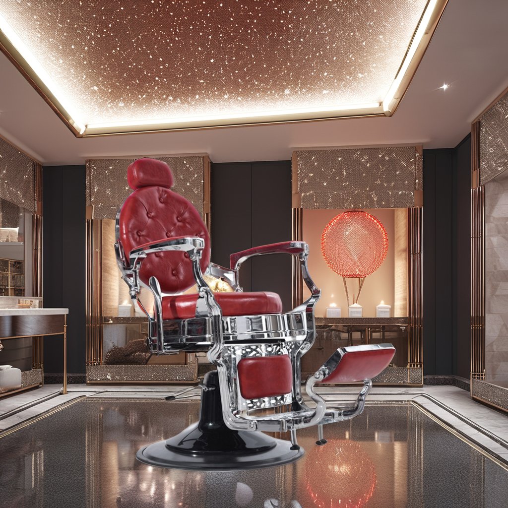 Factory's Popular Red classic barber chair for men High Quality Modern Furniture Wholesale for Beauty Salons Barber Shops