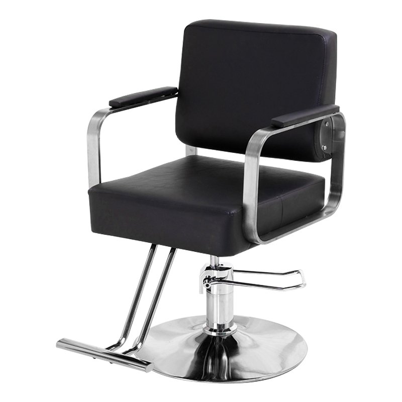 Modern PU leather barber chair High quality metal frame durable salon furniture barber chair