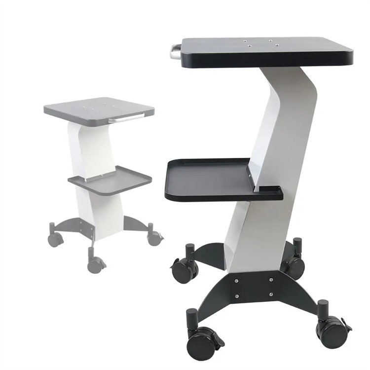 Moving Trolley Stand Strong Load-Bearing Spa Salon Trolley Cart For Elight IPL Laser Cavitation EMRF PEFACE RF HIFU Machine