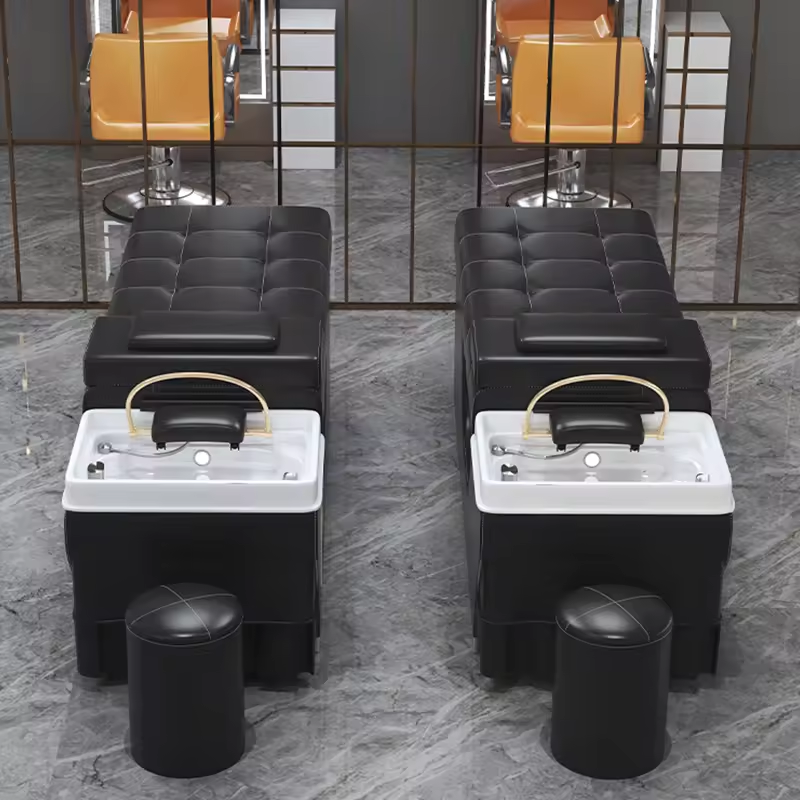 Luxury salon backwash head spa hair wash thai massage bed head spa shampoo bed