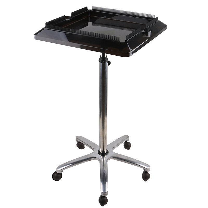 Hair Stylist Tools Smart Organizing Tray Movable Folding Stand Suit Case Holder Stainless Steel Salon Trolley