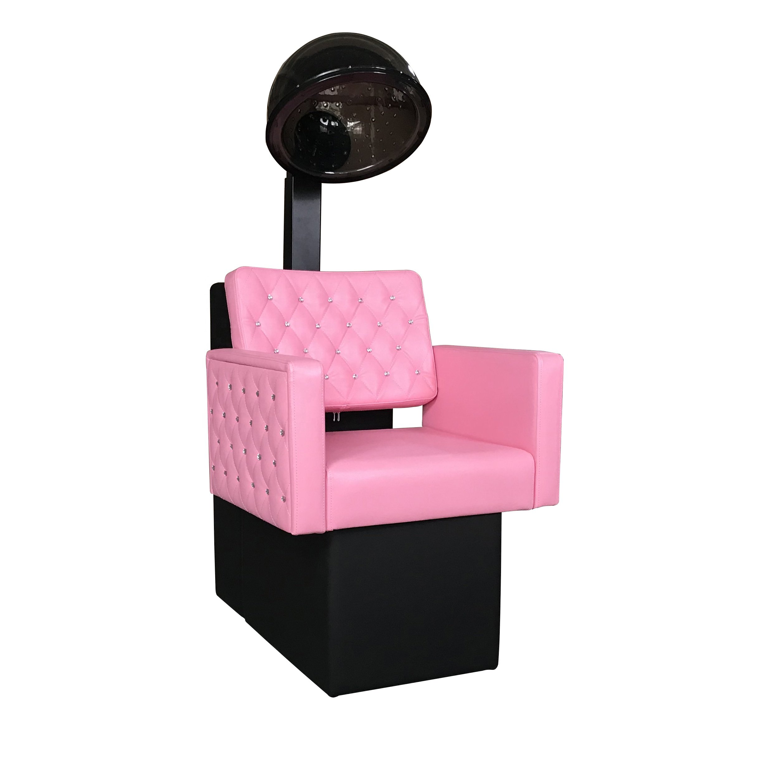 Luxury good quality cheap pink beauty barber shop with hair dryer professional salon furniture hooded hair dryer chair