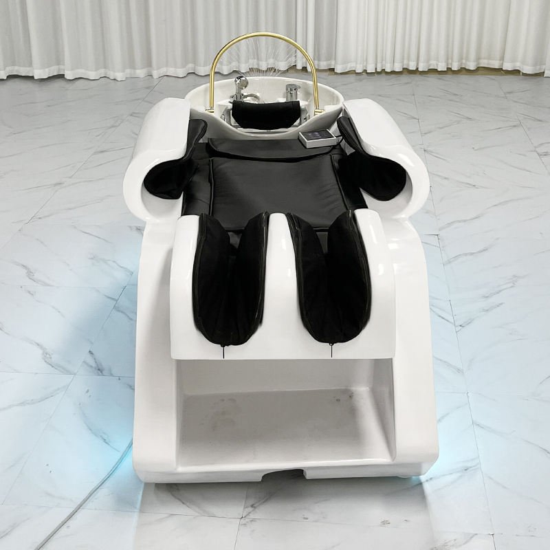 Luxury Electric Massage Head Spa Water Therapy Shampoo Bed Lay Down Washing Salon Shampoo Bed