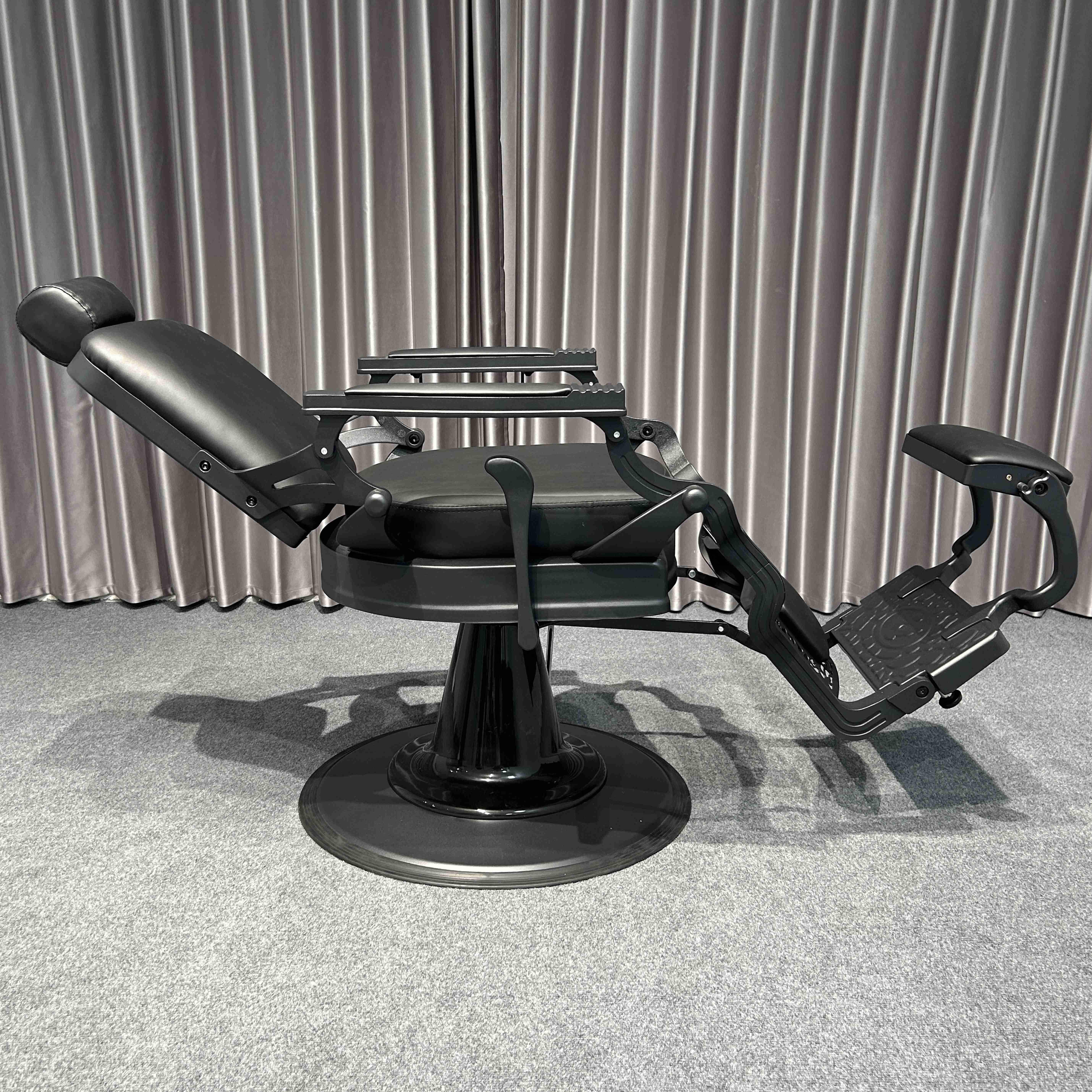 European-style vintage men's barber chair Upscale modern barber chair barbershop or salon
