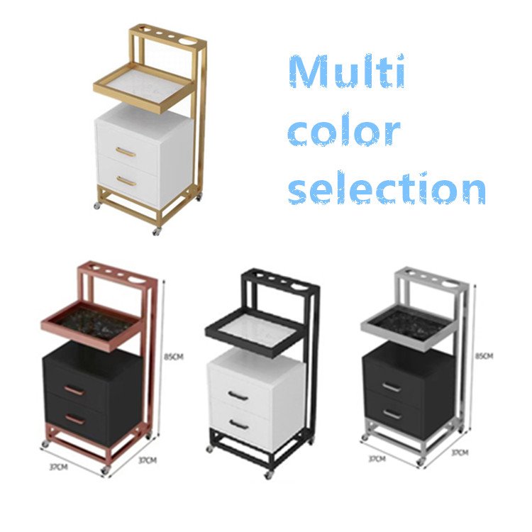 Hot Selling Beauty Cart Beauty Salon Storage Trolley Luxury Folding Beauty Trolley Ironing And Dyeing Tool Cart