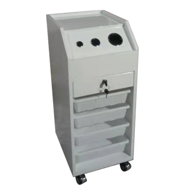 Foshan Factory Hot Sale Modern Black Beauty Nail Salon Trolley