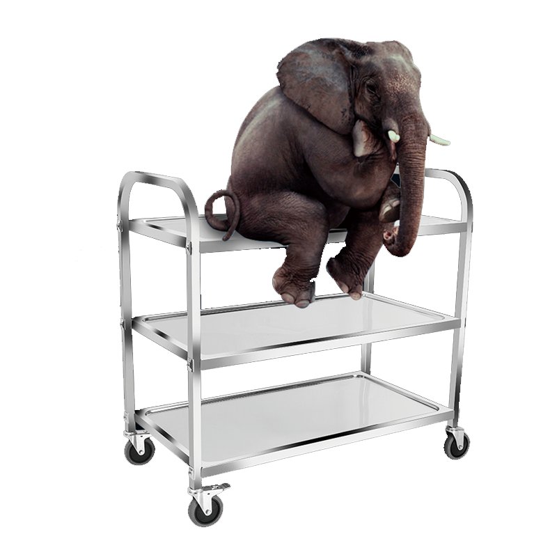 Welding Heavy Duty Kit Spa Carts trolleys Drinks Bar Luxury Modern Airplane trolley Medical Cart