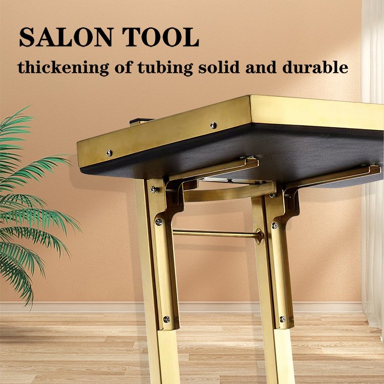 Hair Salon Trolley Economical Iron Black Tattoo Tools Store Nail Beauty Furniture Cosmetic Color Slide Feature