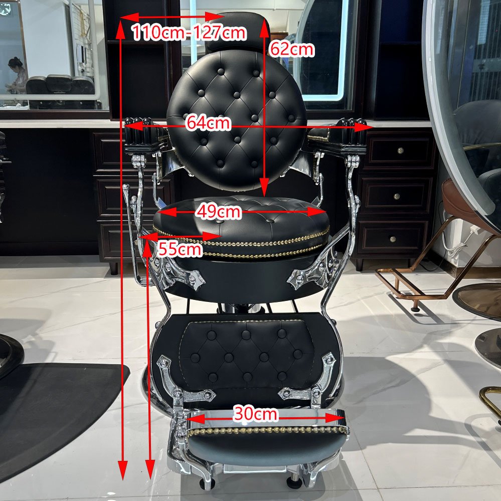 All Purpose Hydraulic Barber Chair Recline 360 Degree Swivel Height Adjustable Heavy Duty Hairdresser Chair