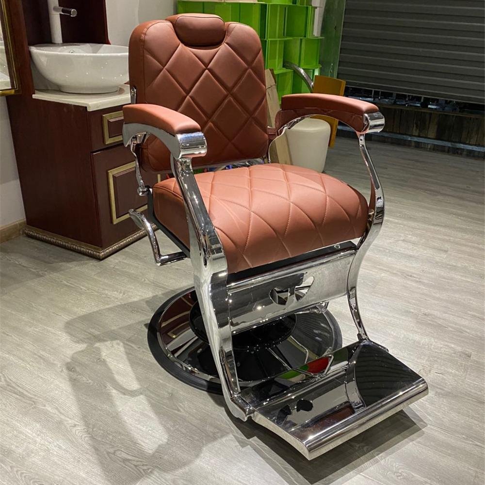 Saloon Equipments Gold New Style Classic Barber Chair Silla De Vintage Barbero Chair