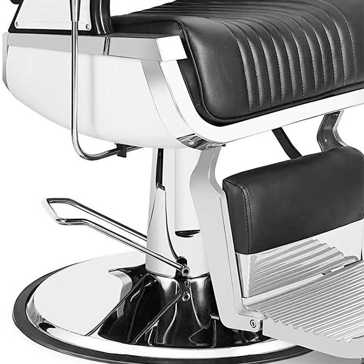 Vintage Reclining Chair Hydraulic Barbershop Beauty Spa Styling Tattoo Equipment Heavy Duty Professional Salon Barber Chair