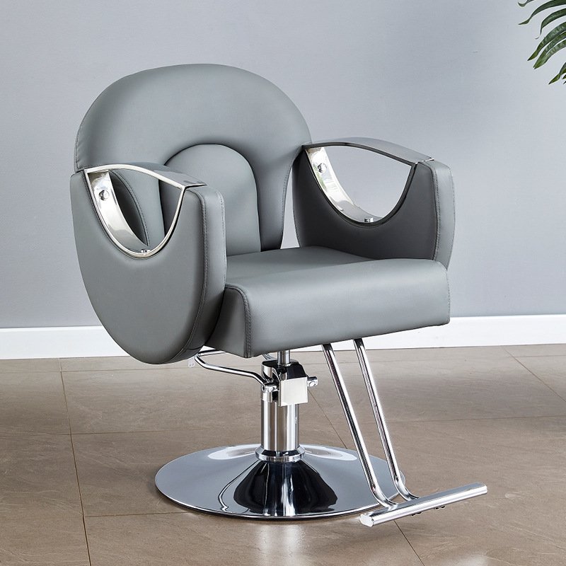 Wallybeauty Modern Styling Chair Gold Stainless Steel Reclining Furniture for Home School Gym Salon Barber Use for Beauty Salons