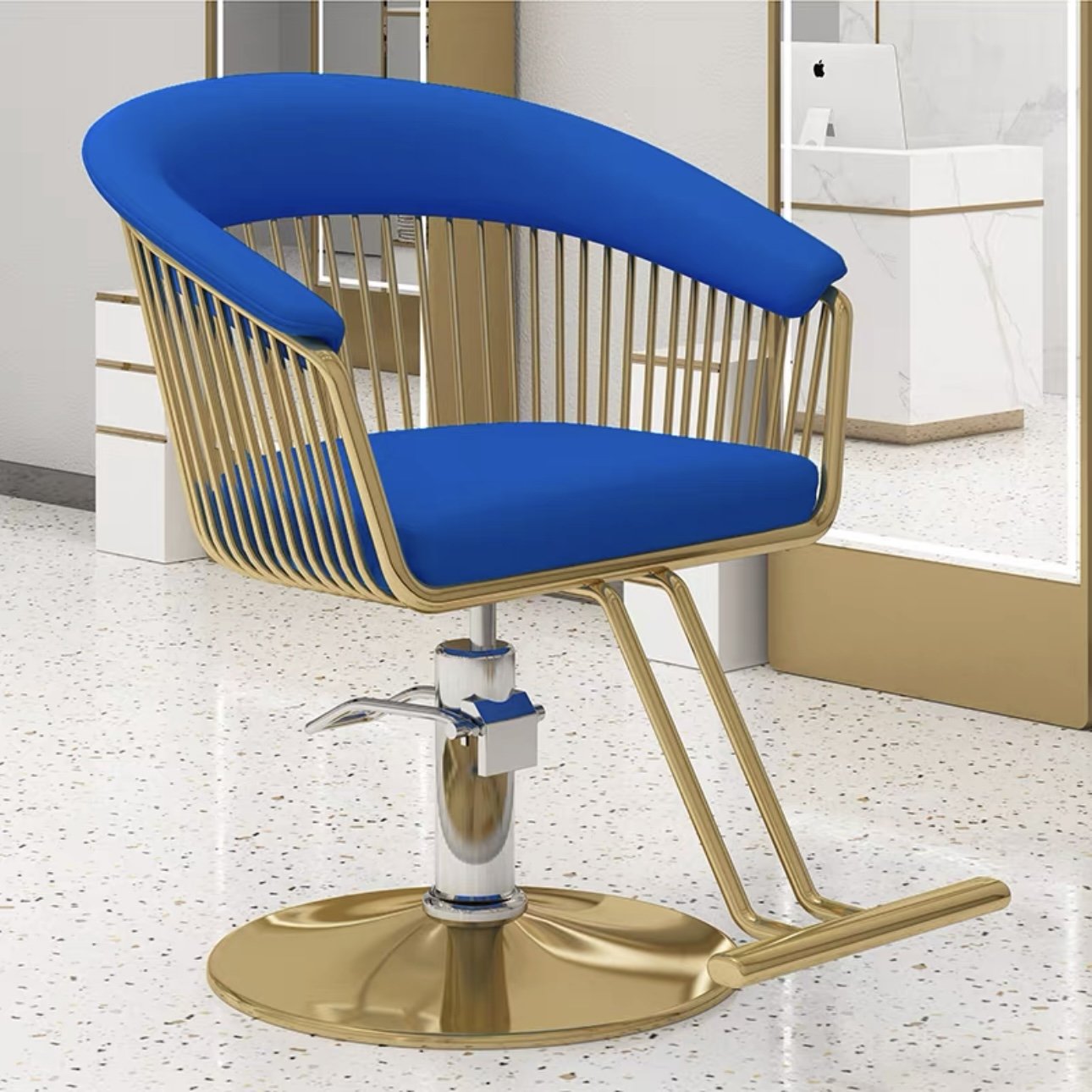 2024 New Salon Chair Reclining Barber Chair Hairdressing Styling Chair Adjustable Barbershop Furniture