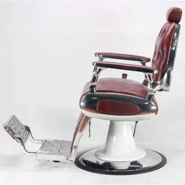 Electric Man Barber Chair Gold Beauty Salon Furniture PU Leather Saloon Equipments Hair Salon Furniture Synthetic Leather