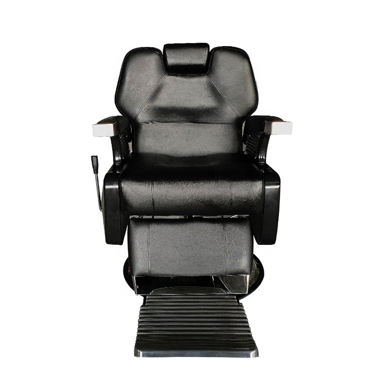 Yimmi Barber Chair Luxury 360 Degree Rotatable Hair Sofa Chair Synthetic Leather Backrest Reclining Hair Salon Furniture