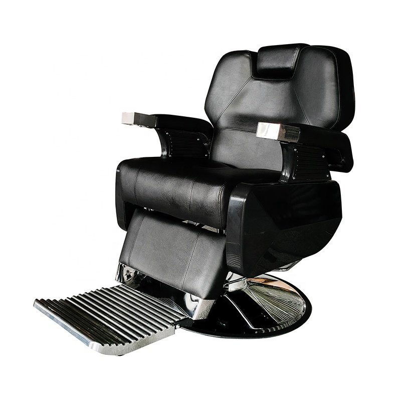 Yimmi Barber Chair Luxury 360 Degree Rotatable Hair Sofa Chair Synthetic Leather Backrest Reclining Hair Salon Furniture