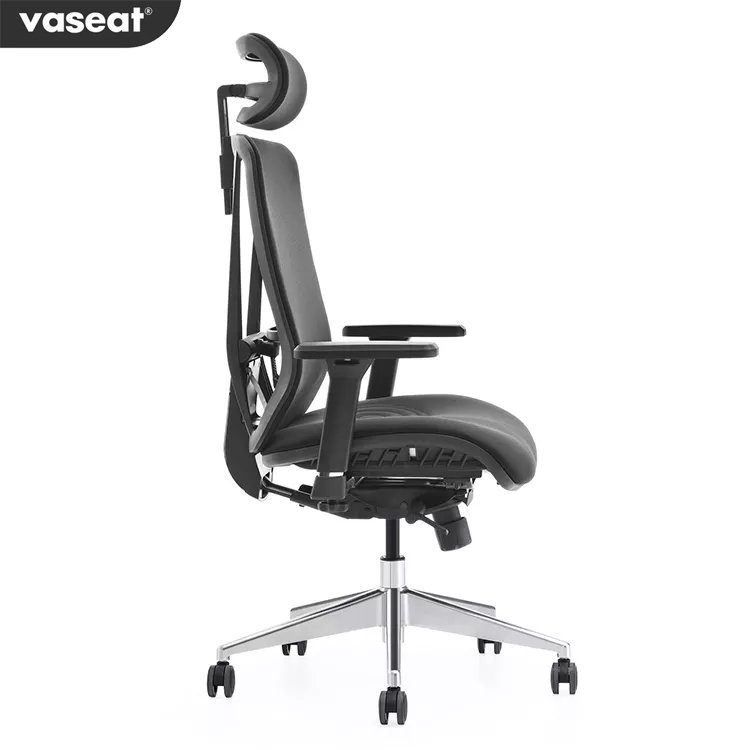 Commercial aluminum luxury long back high-elastic mesh chair massage chair