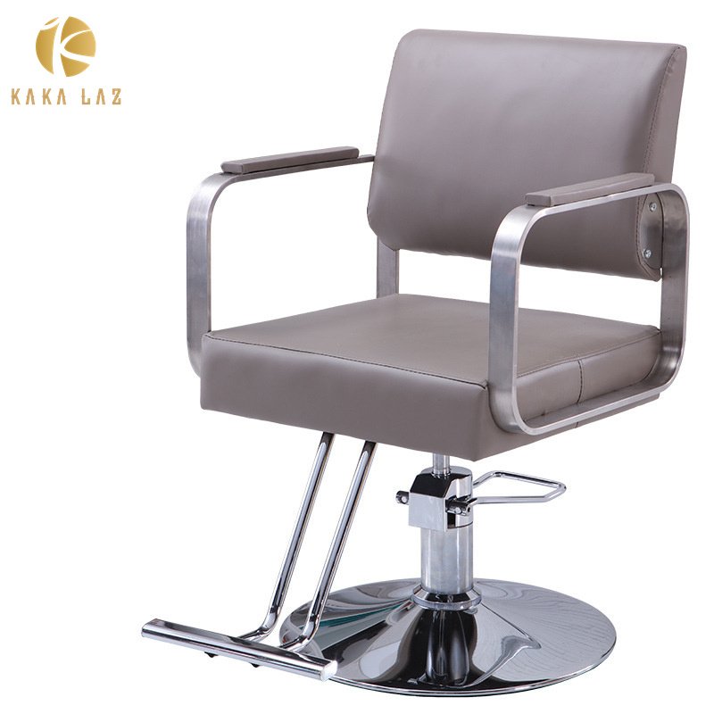 Barber Chair whit Metal Armrest High Quality Styling Chair Luxury Salon Furniture