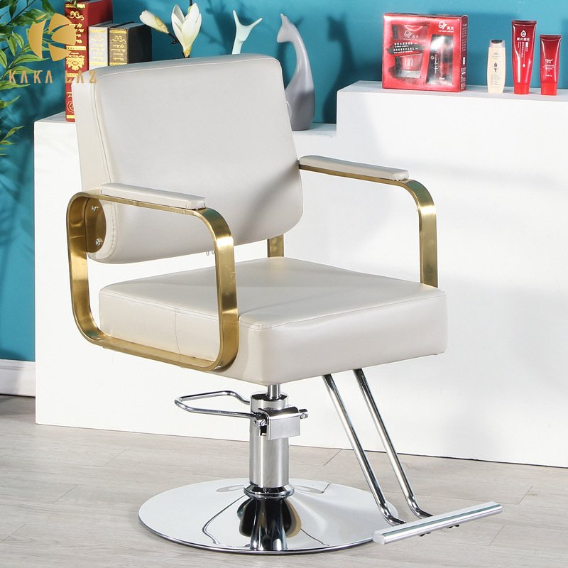 Barber Chair whit Metal Armrest High Quality Styling Chair Luxury Salon Furniture