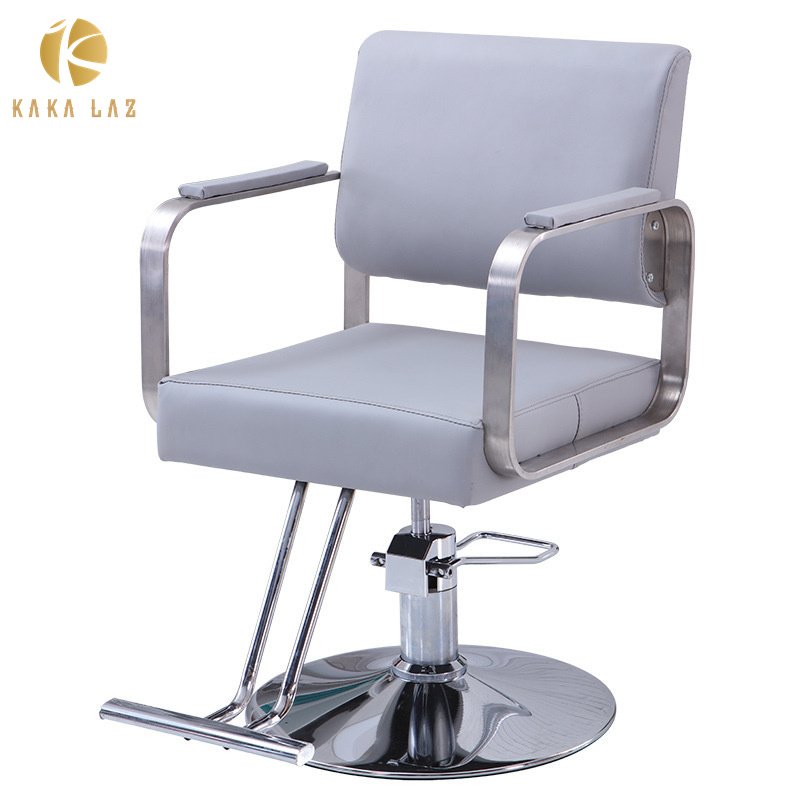 Barber Chair whit Metal Armrest High Quality Styling Chair Luxury Salon Furniture