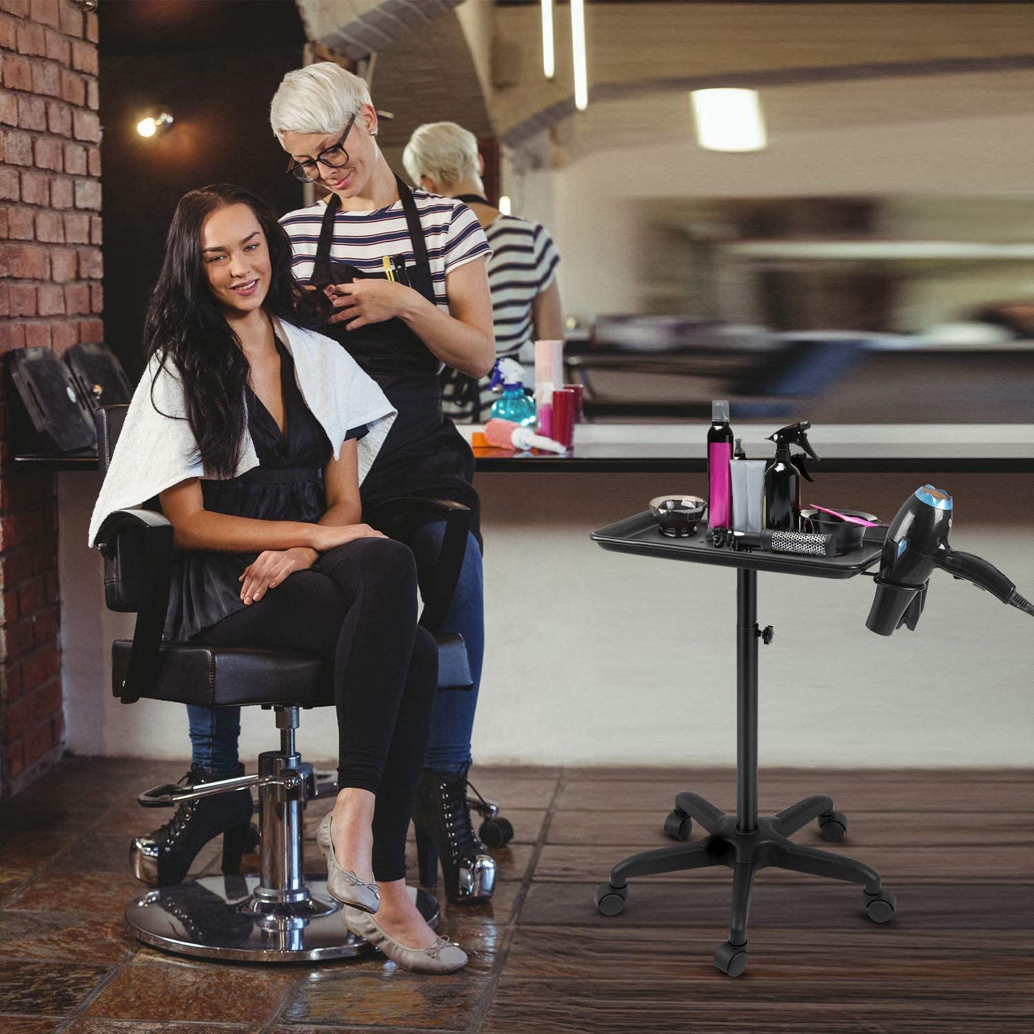 Hot sale Wholesale hair barber salon furniture tattoo beauty trolley cart trays