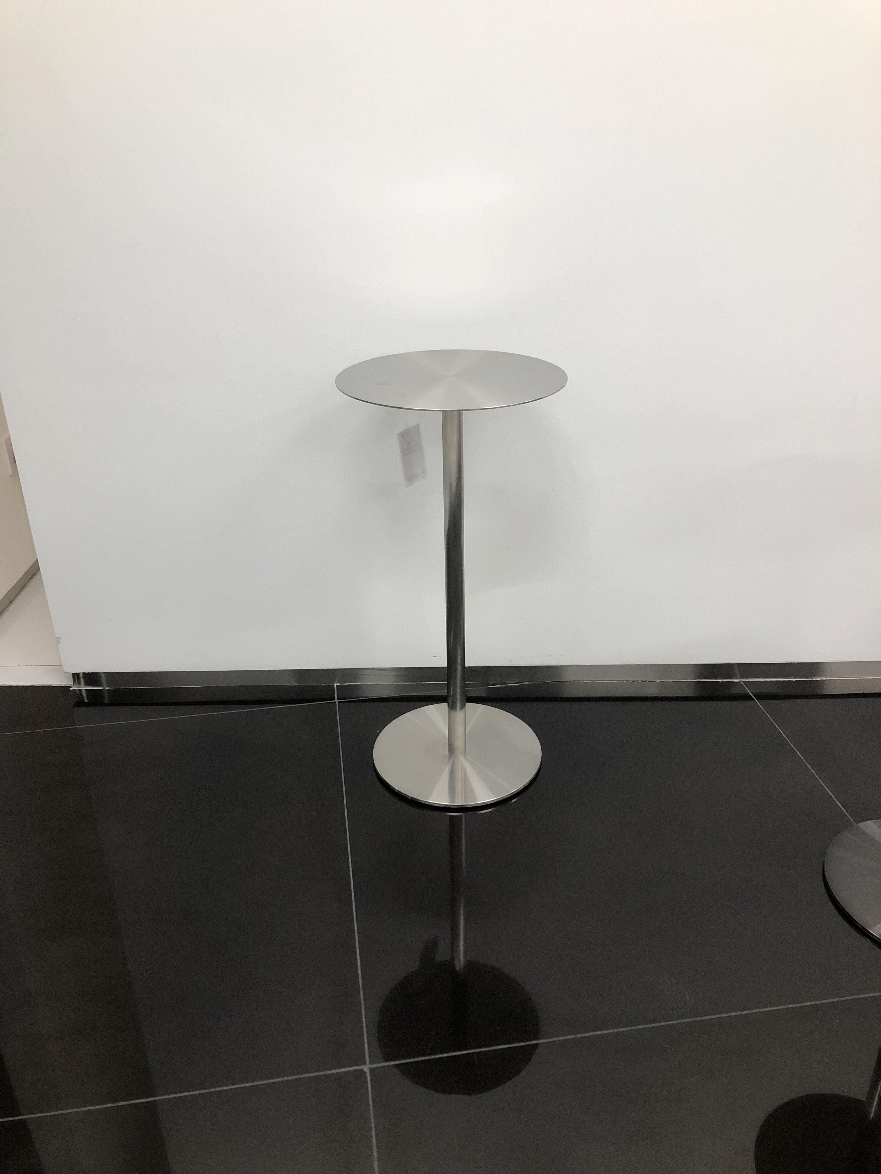 Luxury High Quality Bar Table Stainless Steel Round Tall Table For salon