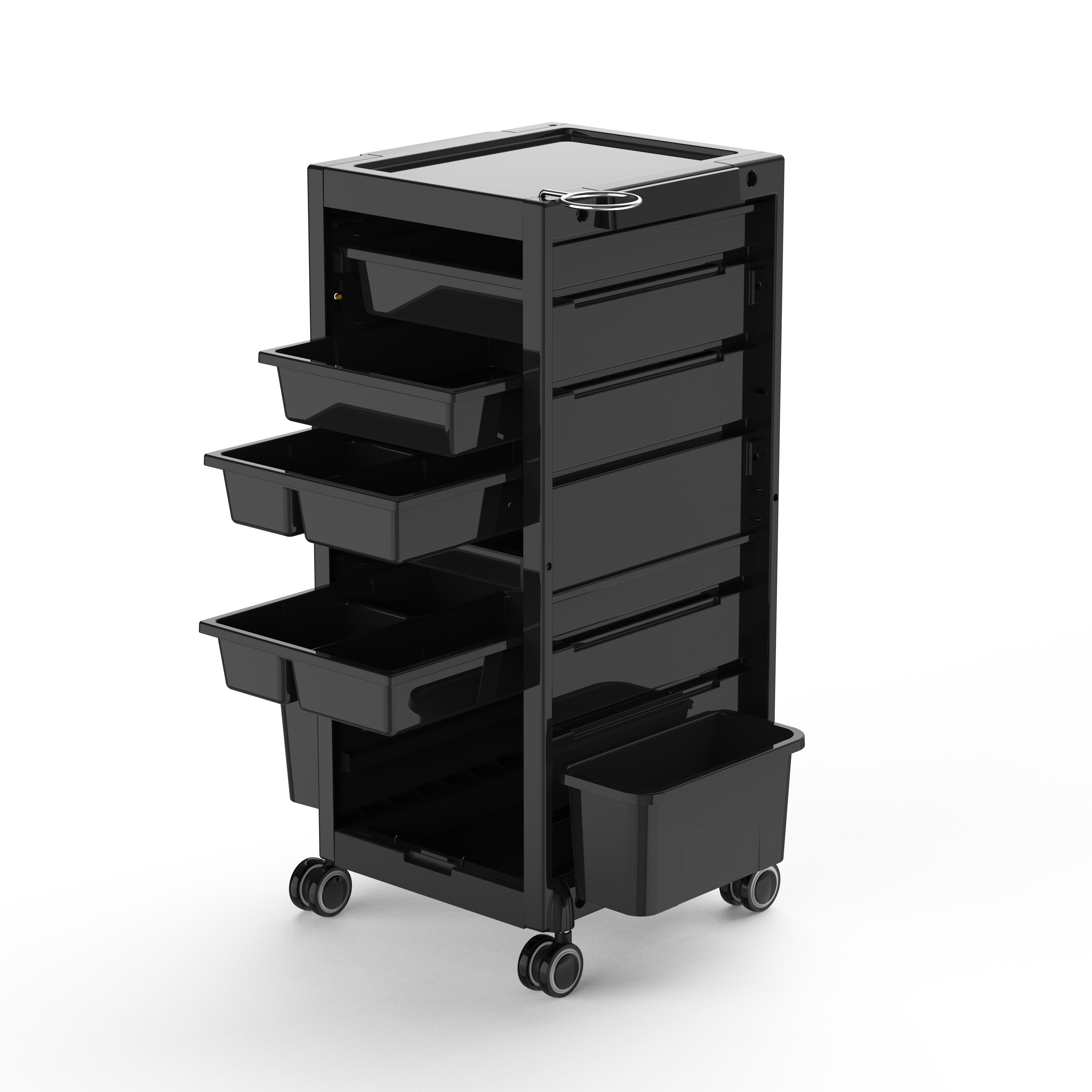 Enclosed Back DIY hair salon trolley