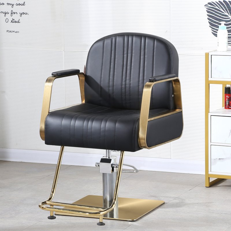 High quality salon furniture barber shop hairdressing chair Glod barber chair wholesale salon cutting chairs
