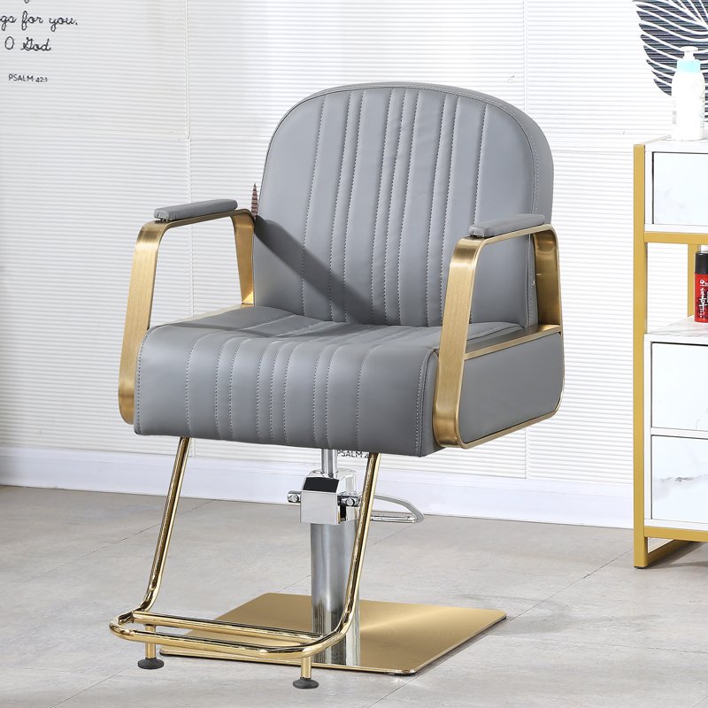 High quality salon furniture barber shop hairdressing chair Glod barber chair wholesale salon cutting chairs