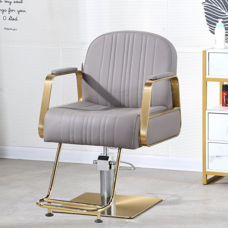 High quality salon furniture barber shop hairdressing chair Glod barber chair wholesale salon cutting chairs