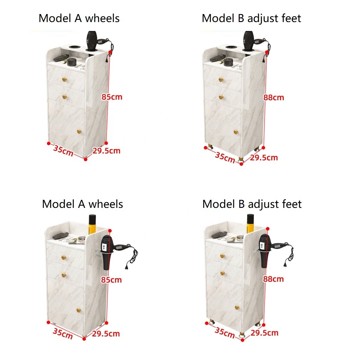 Salon trolley beauty carts for nail equipment/ tools storage hair trolley for salon beauty ZY-800