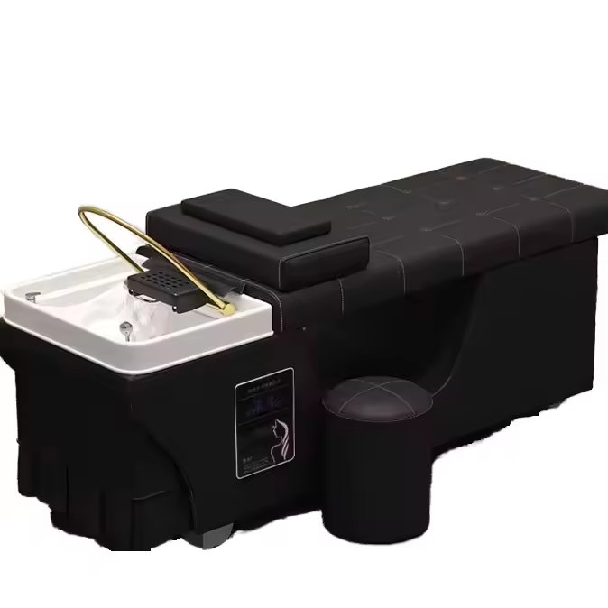 Hot Selling Professional Spa Massage Chair Comfortable Barber Shop Salon Furniture Modern Bedroom Use Black Basin Bathroom
