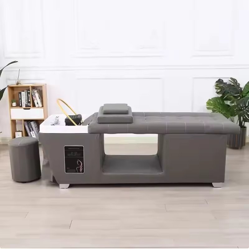 Hot Selling Professional Spa Massage Chair Comfortable Barber Shop Salon Furniture Modern Bedroom Use Black Basin Bathroom