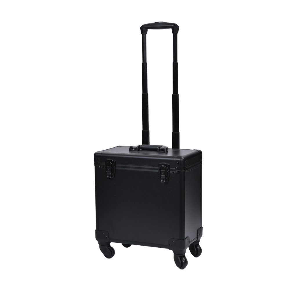 Custom Made High Quality Fashion Design Hair Salon Barber Aluminum Material Tool Case With Lock & Trolley