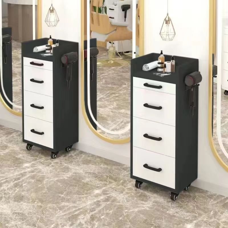 Salon Furniture Barber Shop Hair Salon Stations Furniture Wooden Cabinet Factory Cabinet With Drawer For Haircut Barber Cabinet