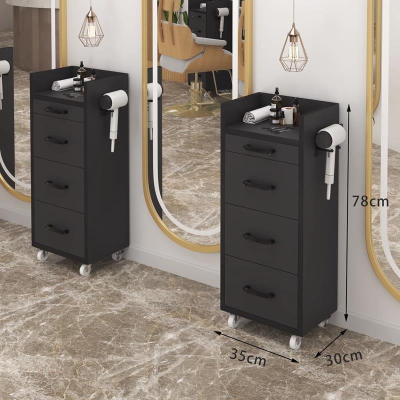 Salon Furniture Barber Shop Hair Salon Stations Furniture Wooden Cabinet Factory Cabinet With Drawer For Haircut Barber Cabinet